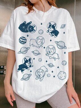 Cute Dog Shirt, Retro Graphic Dog Tee, Gift For Dog Lover